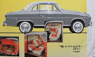 Goliath Hansa 1100 Coupe Modelprogram 1957 Carbrochure  (10020)